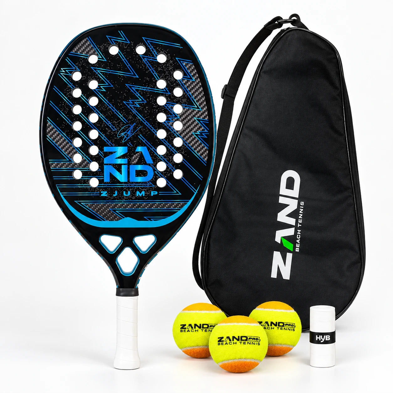 Raquete Beach Tennis Zand Z Jump 2026 Carbono 3K