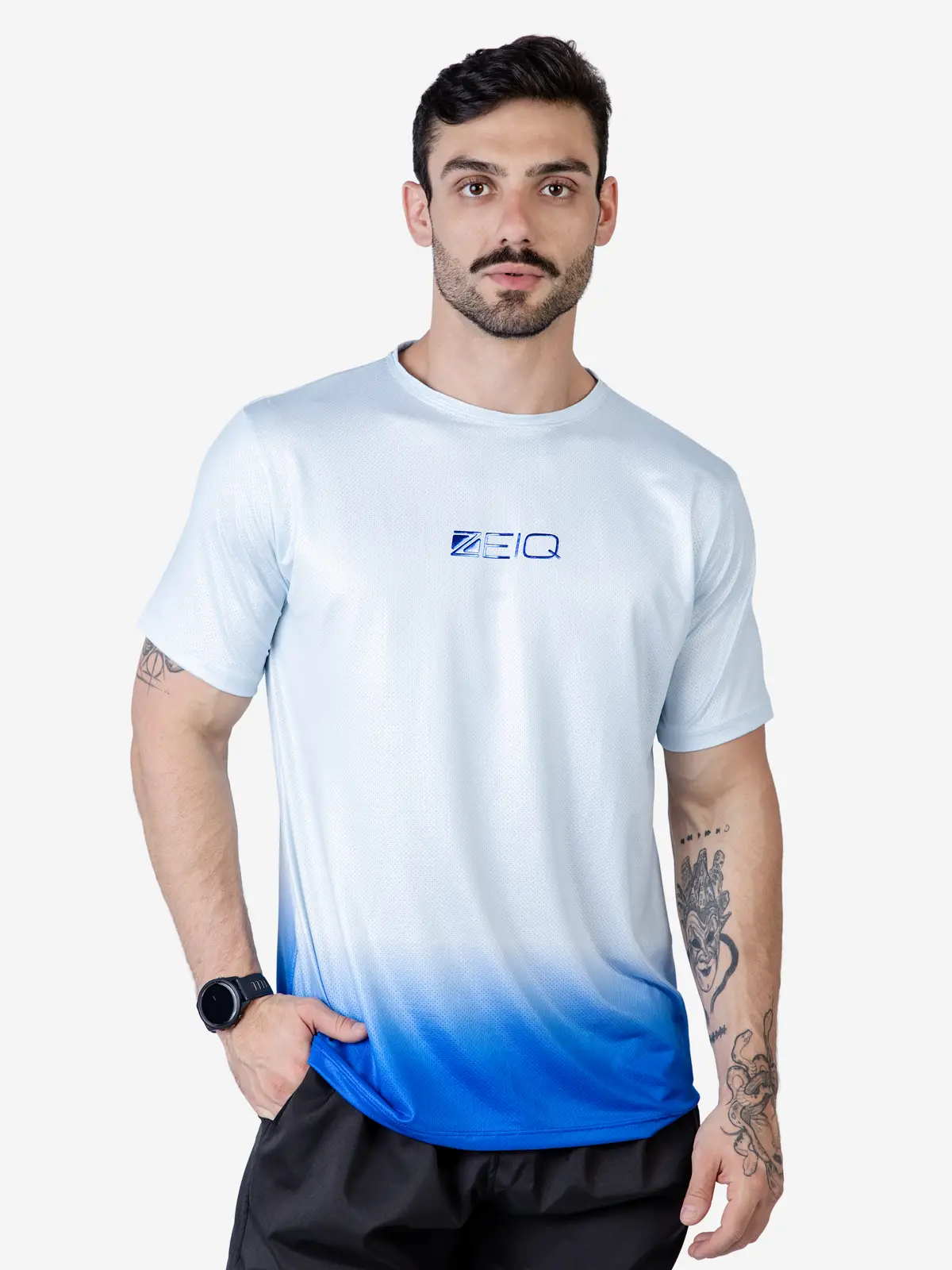 Camiseta Esportiva Horizon Blue White LB