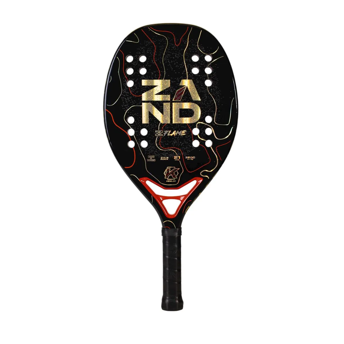 Raquete Beach Tennis Zand Z Flame 2026 Carbono com Kevlar