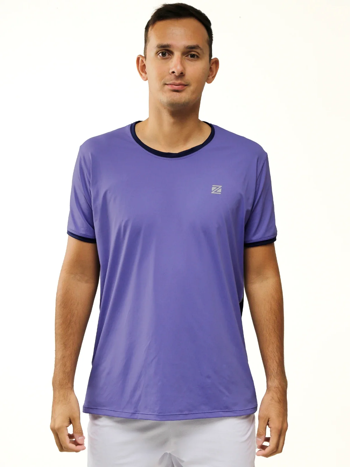 Camiseta Esportiva Slim Violeta Flux Zeiq Lucas Cherione