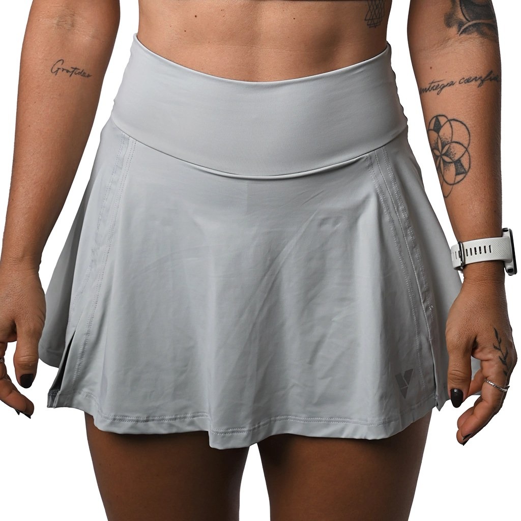 Short Saia Vaib Fresh Cinza e Prata