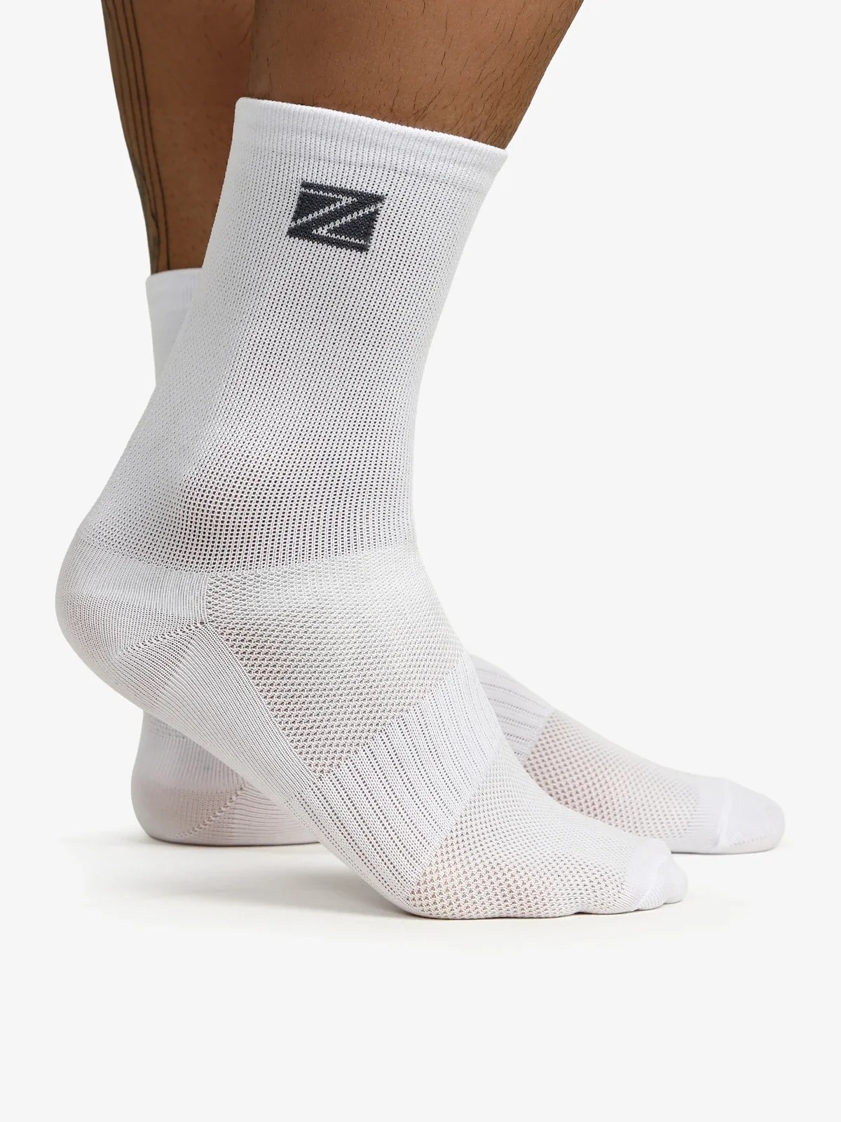 Meia Esportiva Zeiq Cano Médio Branca
