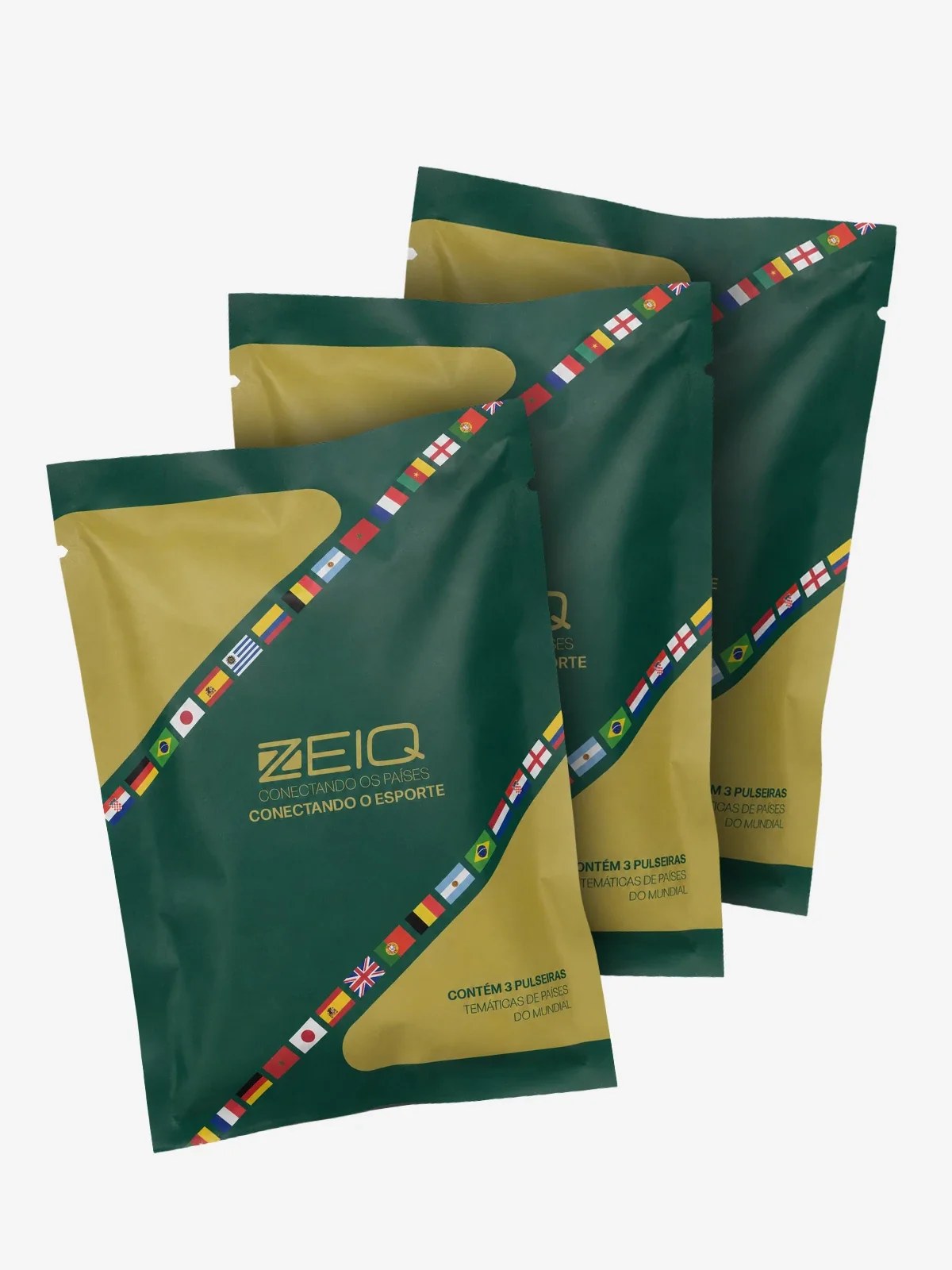 Pulseira Zeiq Copa (pacote 3 sortidas)