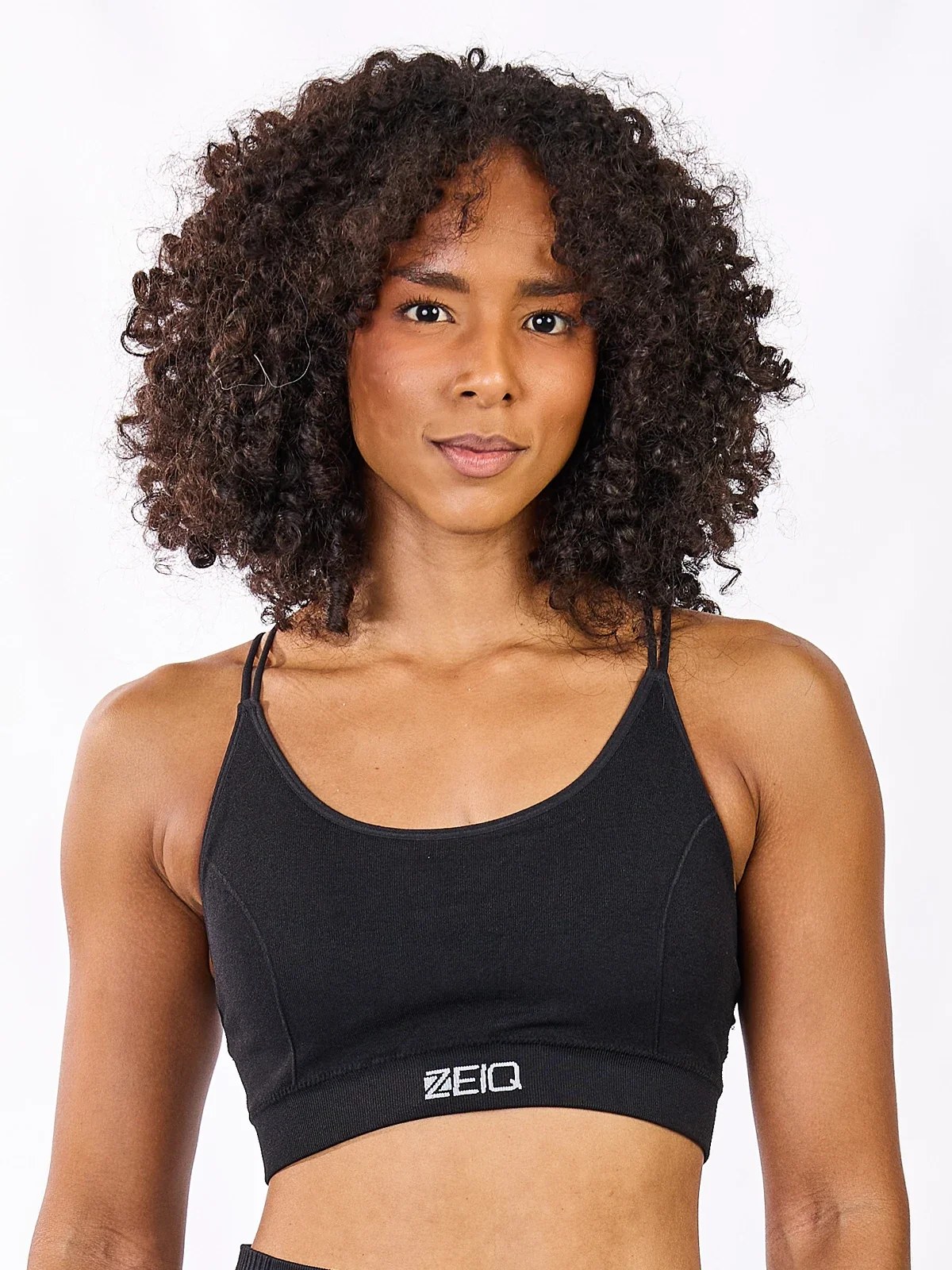 Top Zeiq Strips Mesh Black