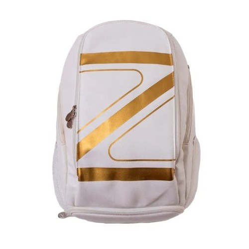 Mochila Zeiq Pro Branca e Dourado