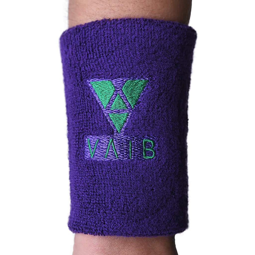 Munhequeira Vaib 12cm Roxa e Verde