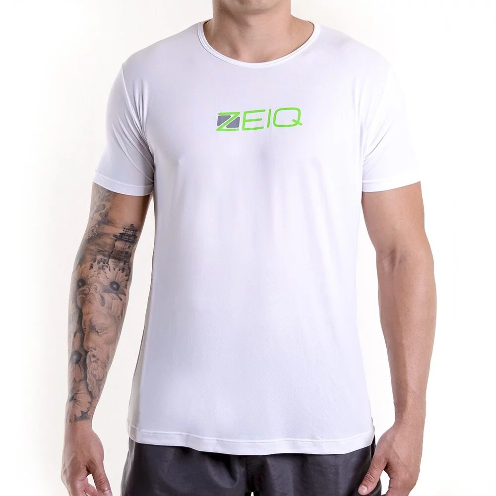 Camiseta Zeiq Slim Branca Verde
