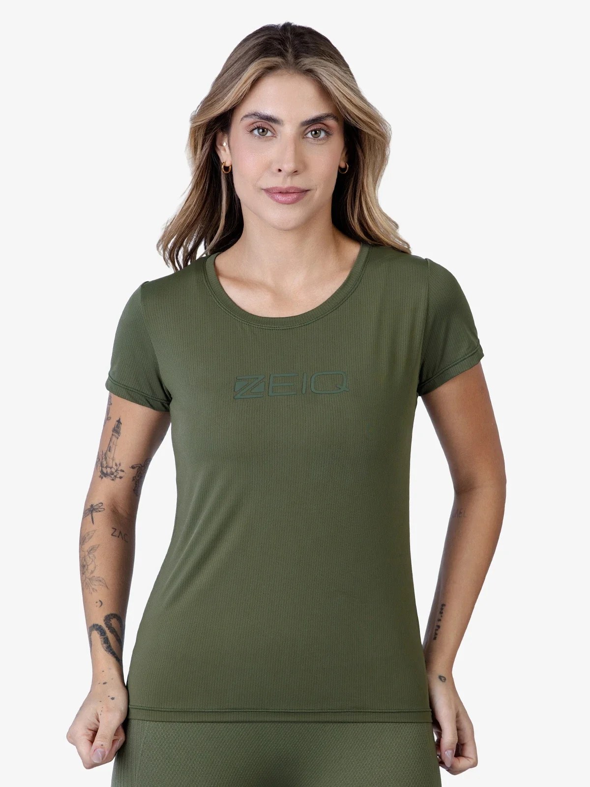 Baby Look Zeiq Basic Dry Verde Militar