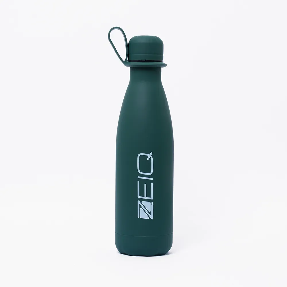 Garrafa Térmica Emborrachada Zeiq 500ml Verde Musgo