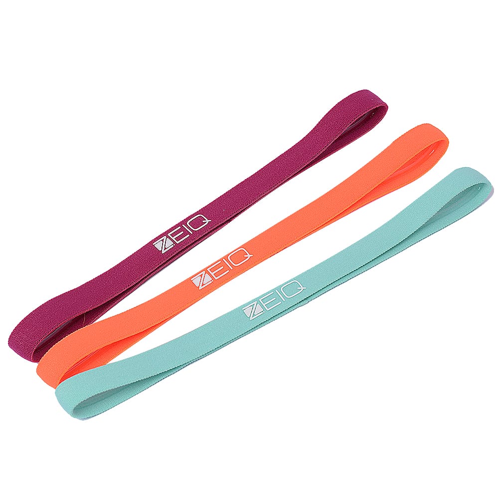 Head Band Sport Zeiq Bordô, Laranja e Azul Sky (pct 3)